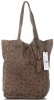 Kožené kabelka shopper bag Vittoria Gotti khaki VL299